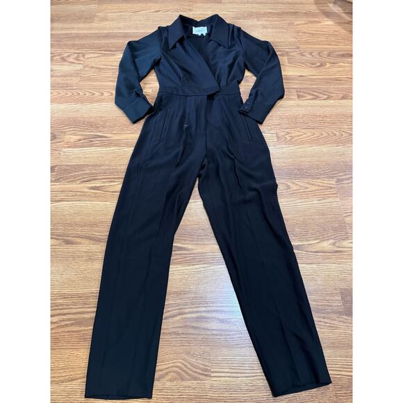 ba&sh Stylish black crepe tapered Nesi Jumpsuit size XS - Picture 11 of 14